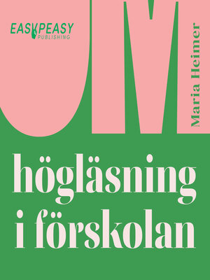 cover image of Om högläsning i förskolan
